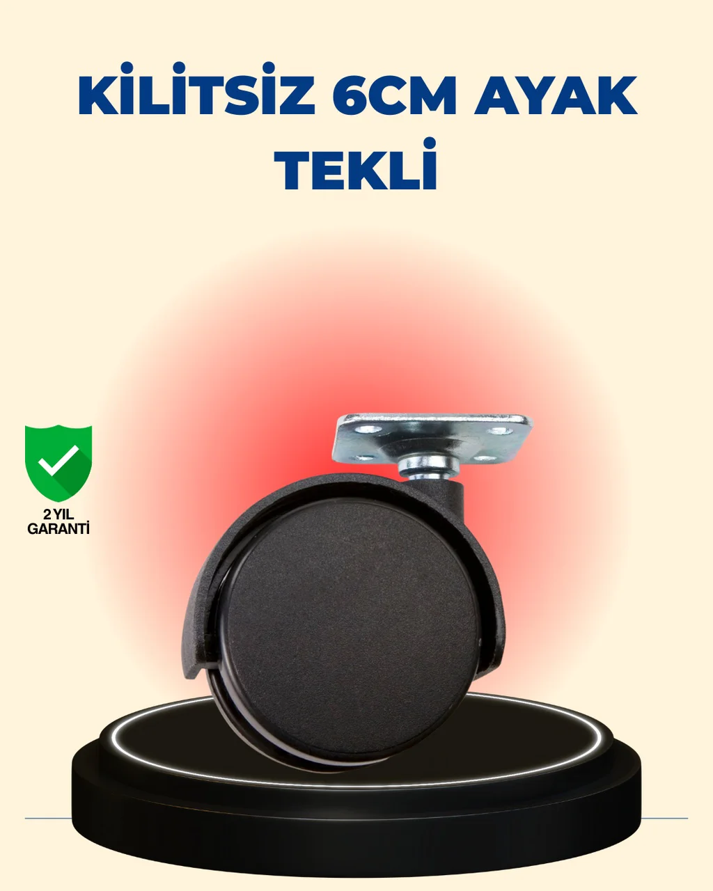 Masa Ve Sehpa İçin 6 Cm Kilitsiz Ayak Tekli Diğer