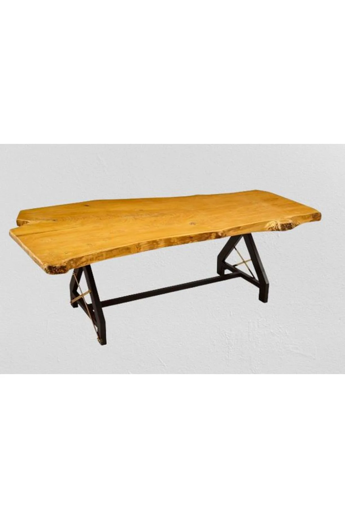 Masa Zus2310 Model 90506 Naturel Doğal Kenar Kütük Masa Profil Metal Ayk El Yapım Masa Zus2310 Model 90506 Naturel Doğal Kenar Kütük Masa Profil Metal Ayk El Yapım - Görsel 5