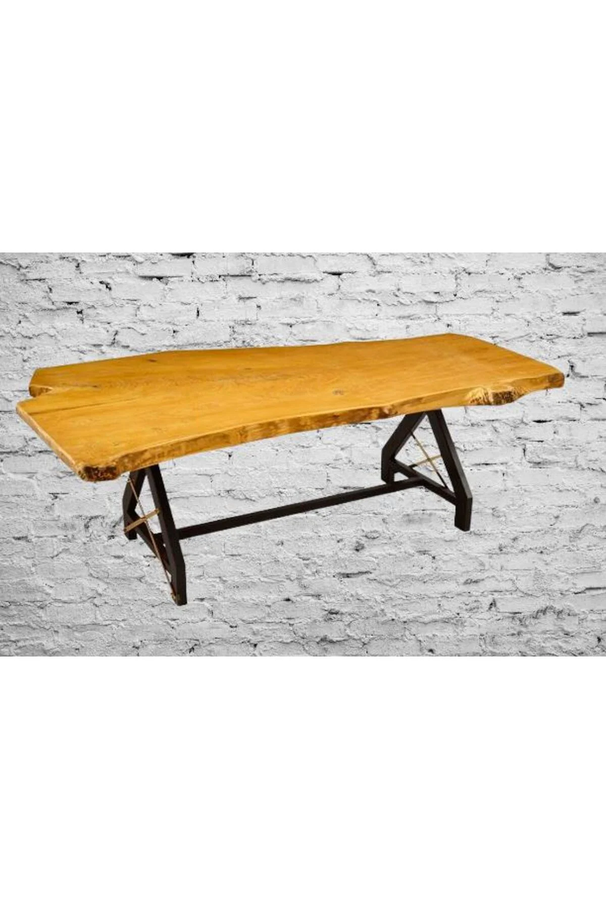 Masa Zus2310 Model 90506 Naturel Doğal Kenar Kütük Masa Profil Metal Ayk El Yapım Masa Zus2310 Model 90506 Naturel Doğal Kenar Kütük Masa Profil Metal Ayk El Yapım - Görsel 4