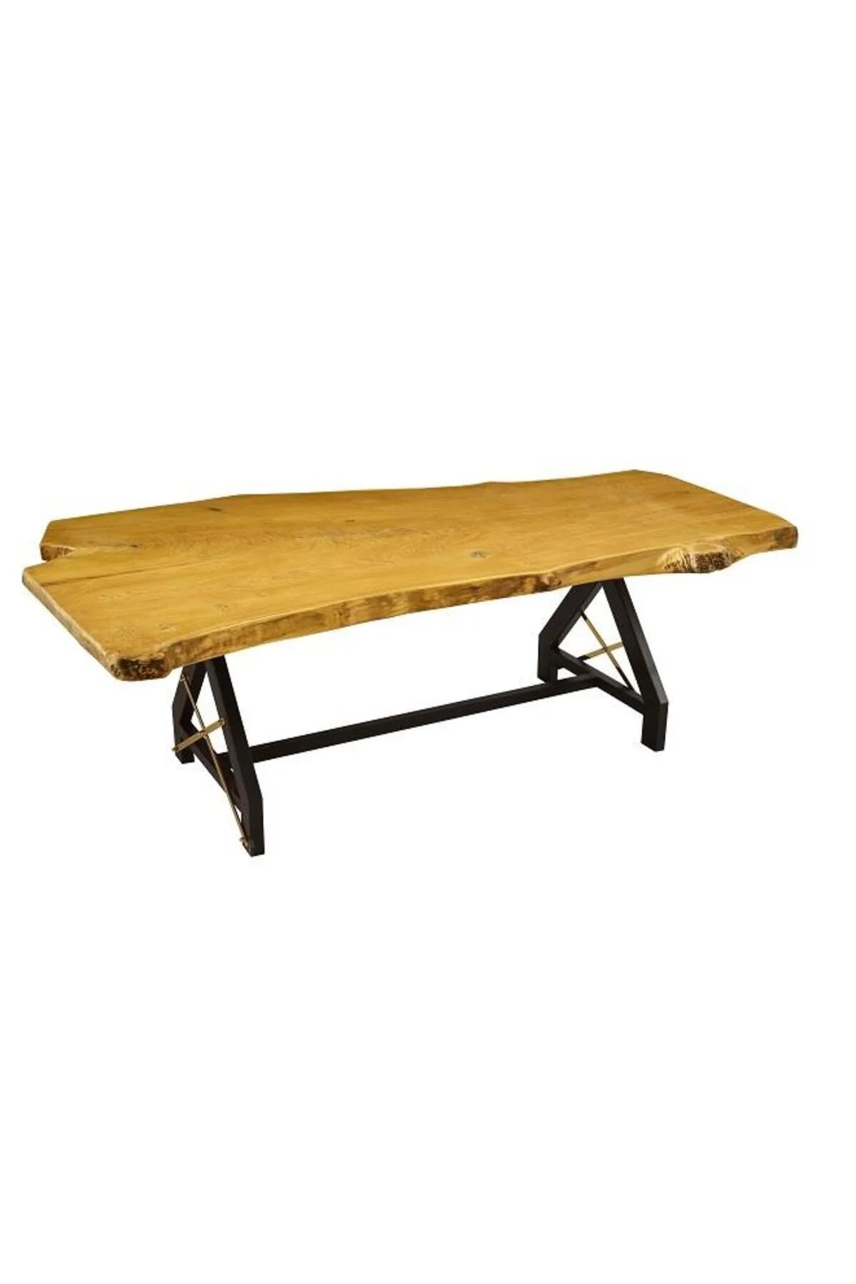Masa Zus2310 Model 90506 Naturel Doğal Kenar Kütük Masa Profil Metal Ayk El Yapım Masa Zus2310 Model 90506 Naturel Doğal Kenar Kütük Masa Profil Metal Ayk El Yapım