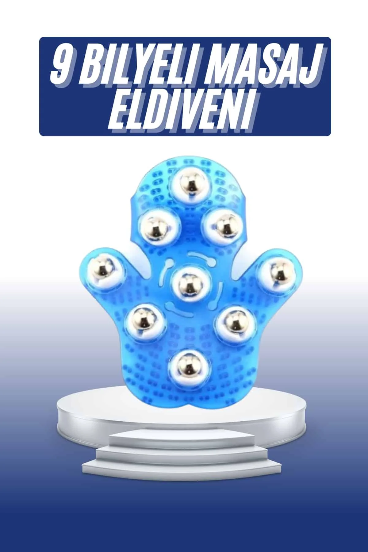 Masaj Aleti El Şeklinde Omuz Bacak Bilyeli Masaj Eldiveni El Şekilli