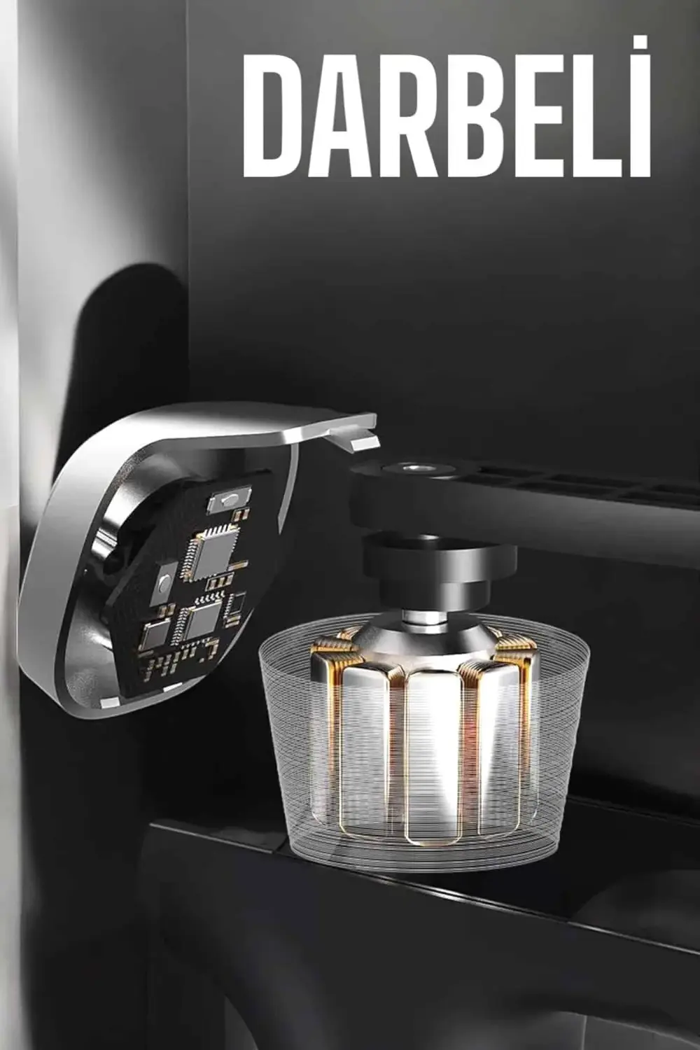 Masaj Aleti Masaj Tabancası Darbeli Şarjlı Kas Ve Vücut Ağrıları