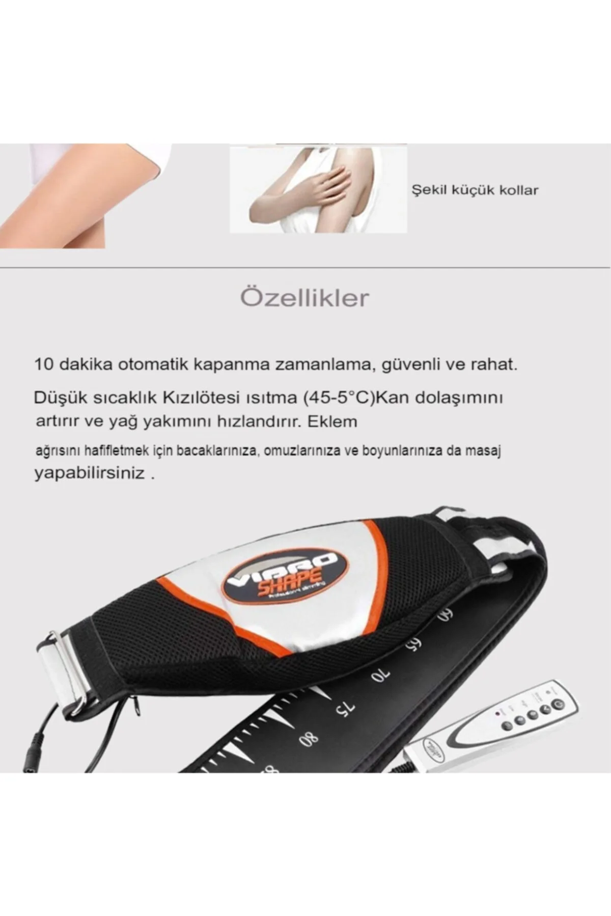 Masaj cihazı ısıtmalı titreşimli kemer ile vücut rahatlatıcı masaj deneyimi - Süpermarket