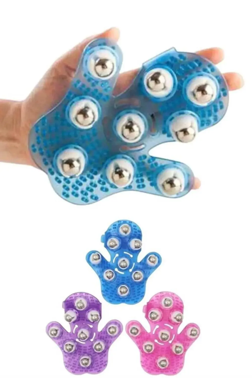 Masaj Eldiveni 9 Bilyeli Palm Masaj Eldiven Tam Vücut