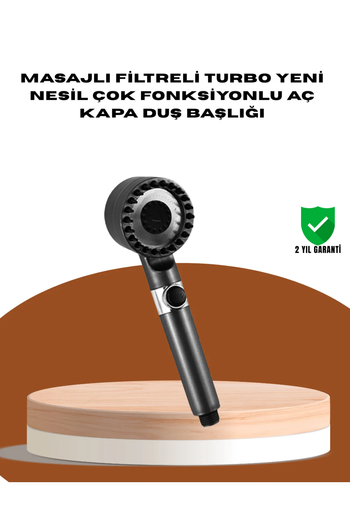 Masaj Fonksiyonlu Filtreli Duş Başlığı Dayanıklı Yapı