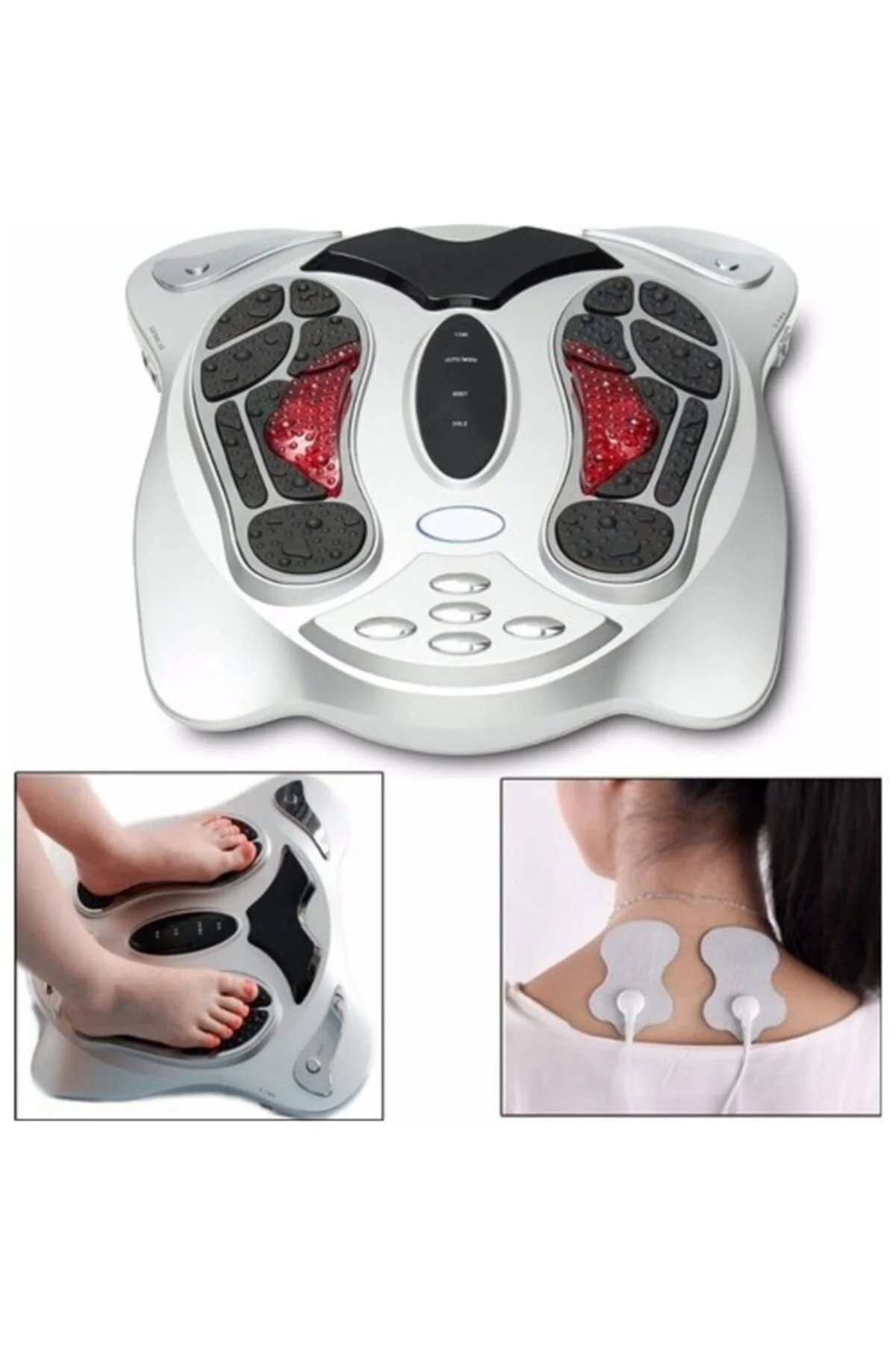 Masaj kemeri tens masaj cihazı vücut bel ayak bacak için gri renkli masaj aleti - Spor &amp; Outdoor