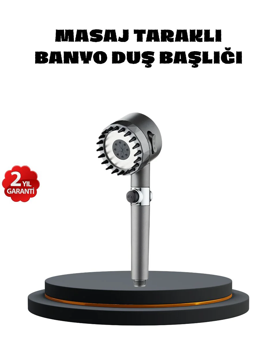 Masaj Uçlu Yüksek Basınçlı Duş Başlığı: Yorgunluğu Gideren Spa Deneyimi