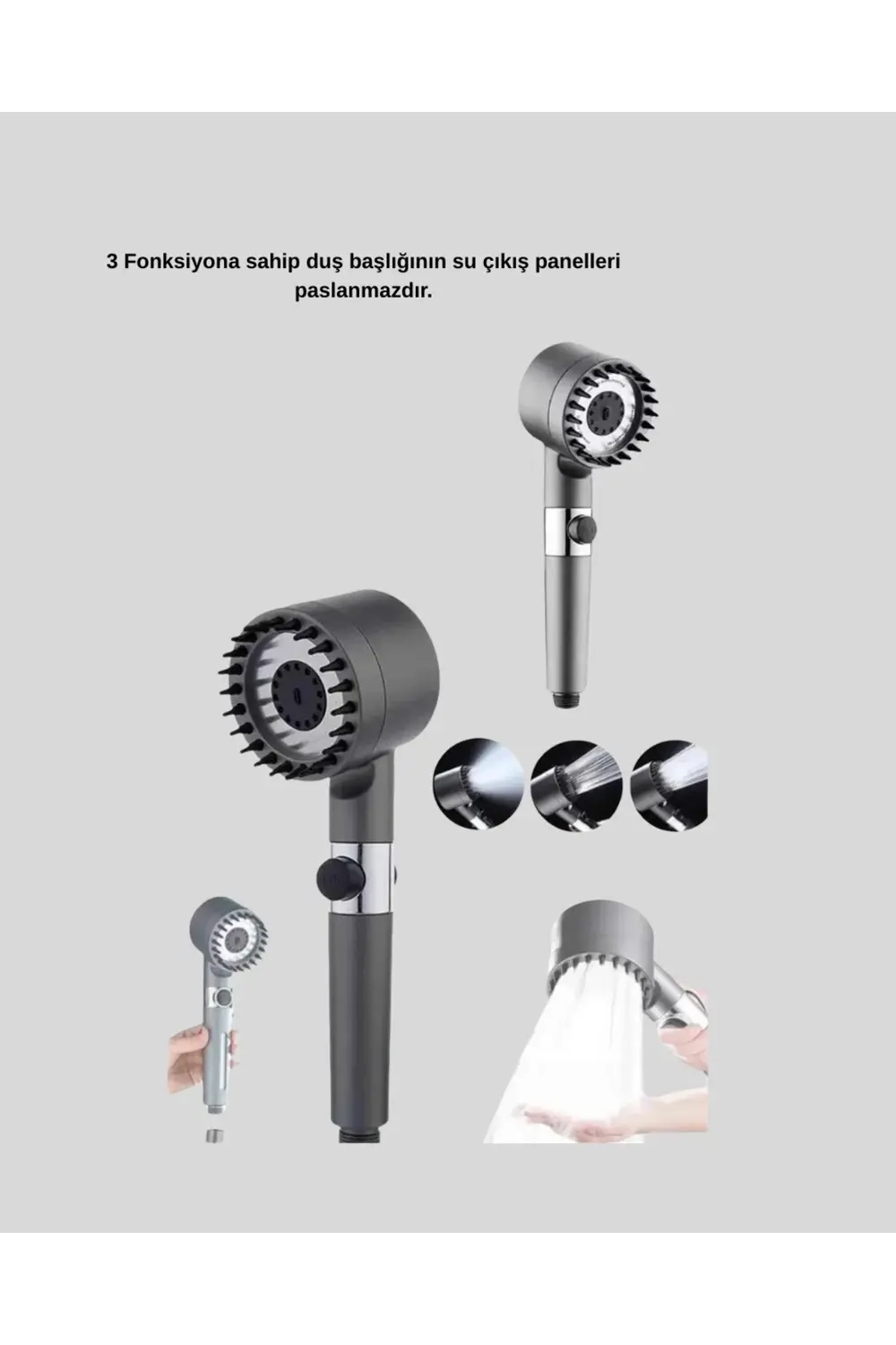Masaj Uçlu Yüksek Basınçlı Duş Başlığı Spa Etkili Masaj Uçlu Yüksek Basınçlı Duş Başlığı Spa Etkili