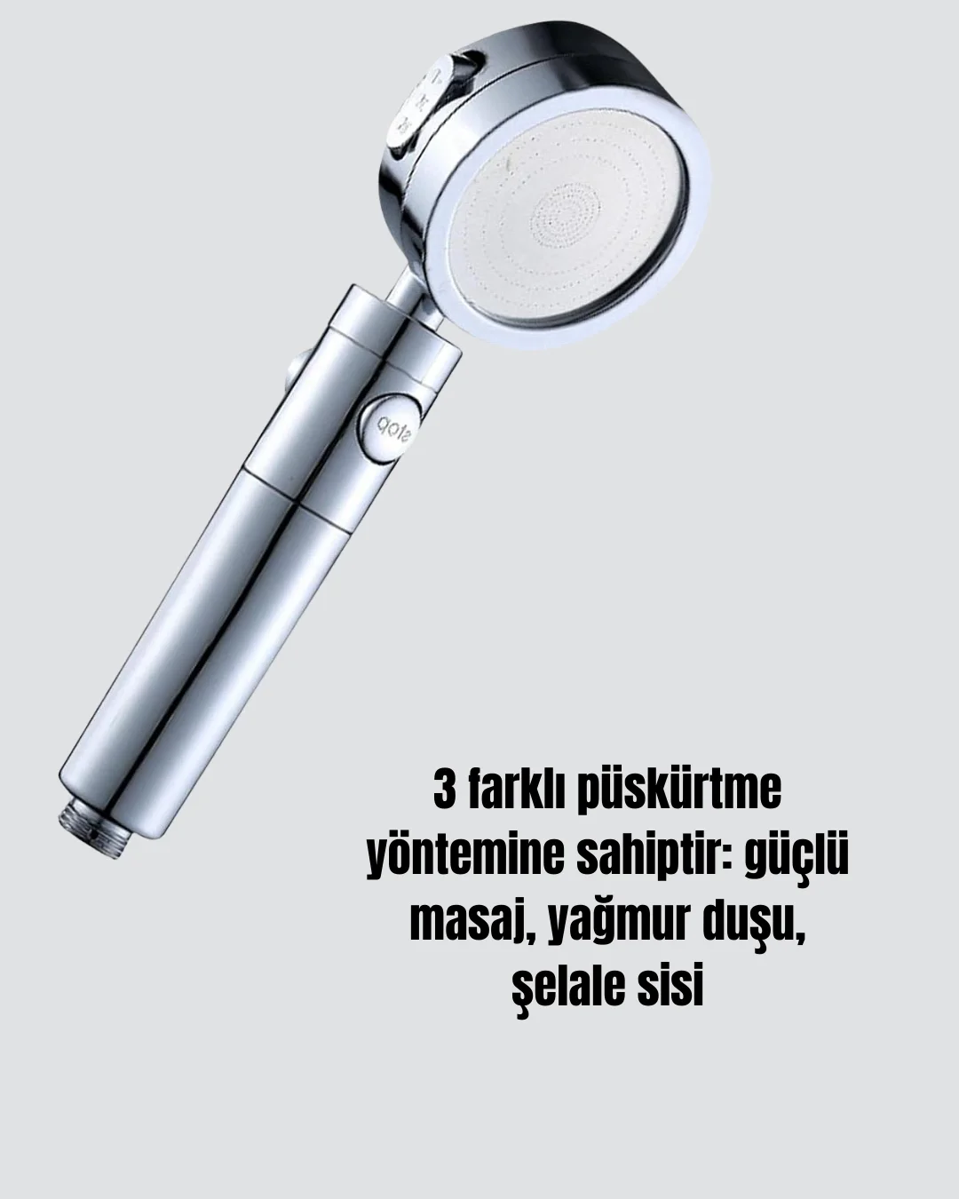 Masaj ve Yağmur Modlu Su Tasarruflu Duş Başlığı