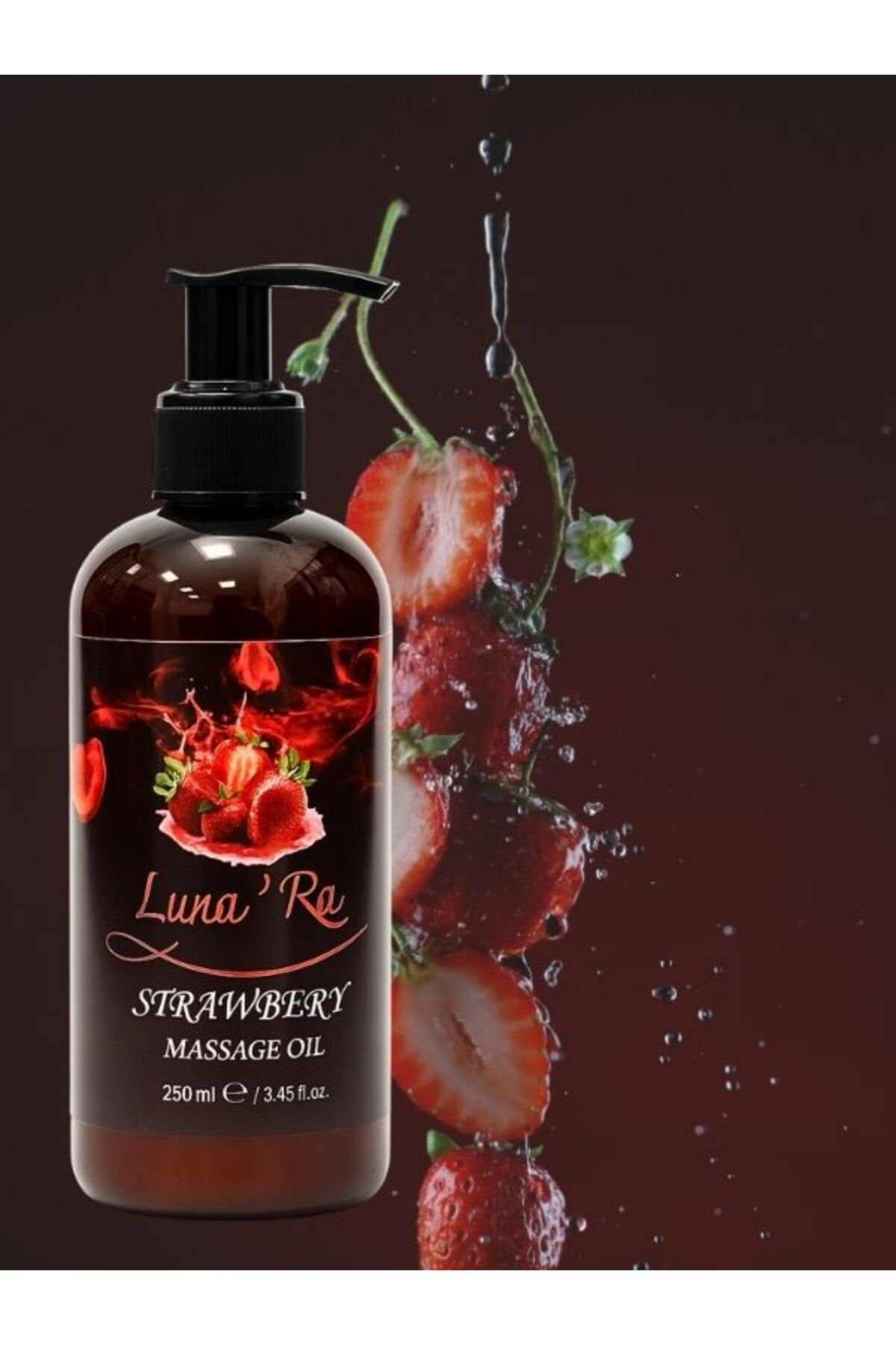 Masaj Yağı Yoğun Etkili Aromaterapi Vücut Masaj Spa Yağı Çilekli 