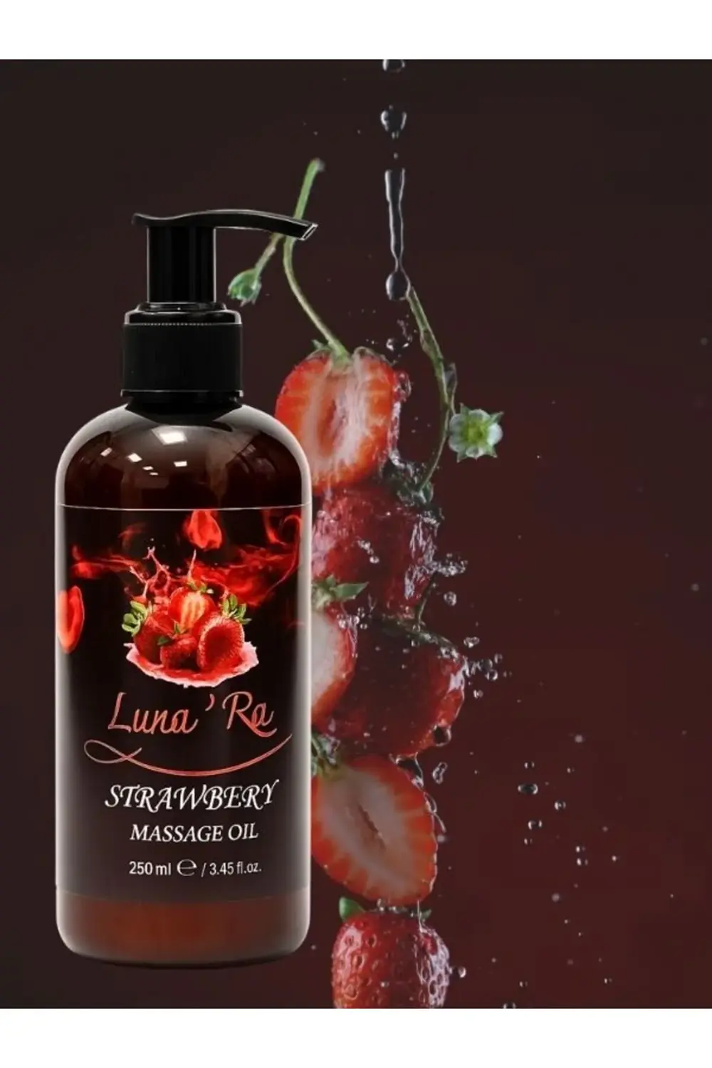 Lunara Desing Masaj Yağı Yoğun Etkili Aromaterapi Vücut Masaj Spa Yağı Çilekli