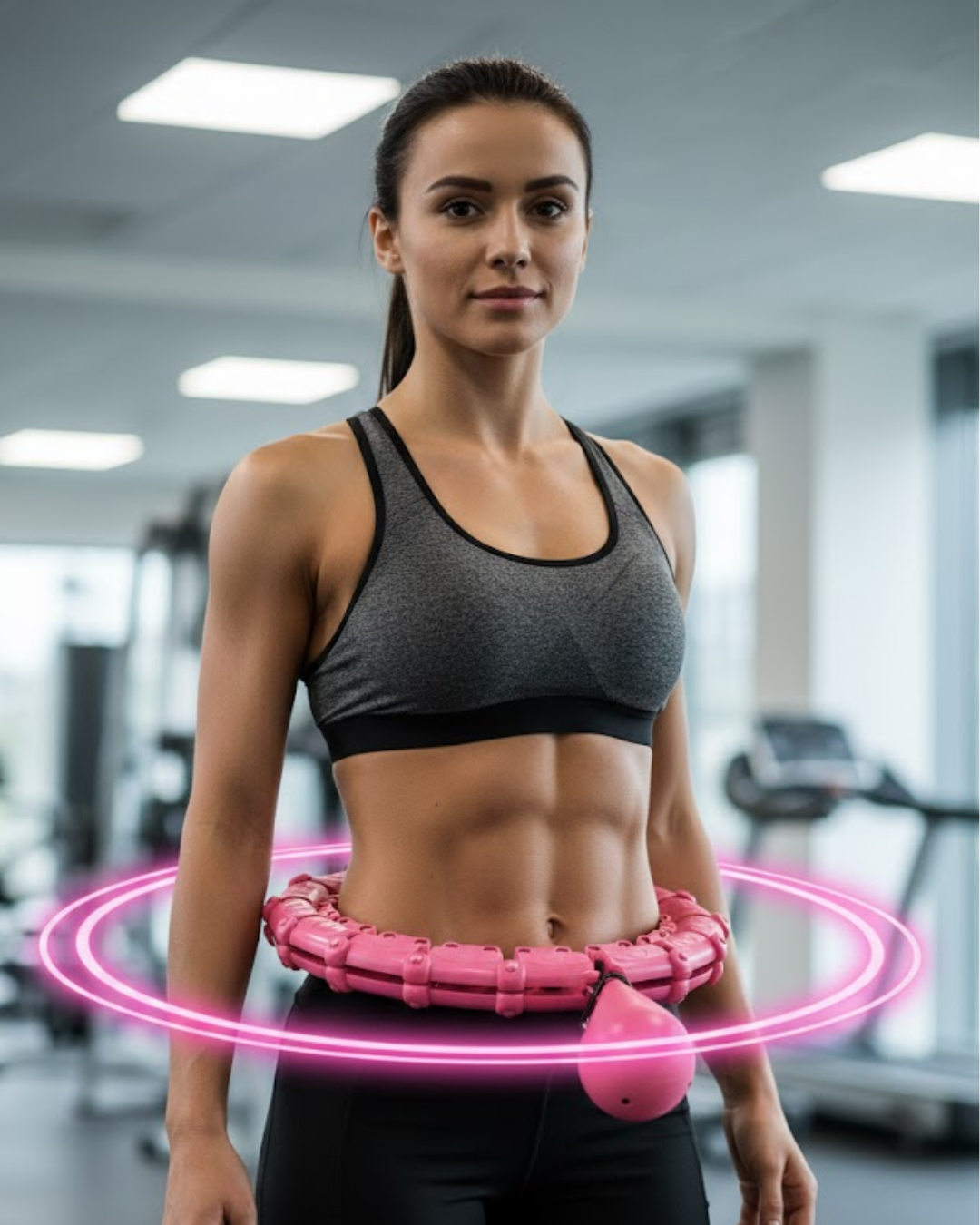 Masajlı Akıllı Hula Hoop Ayarlanabilir Fitness Çemberi