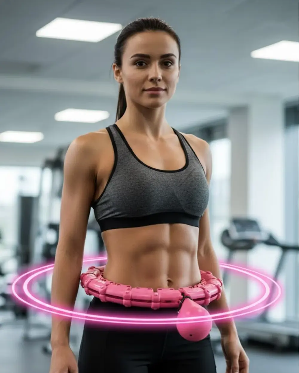 Masajlı Akıllı Hula Hoop Ayarlanabilir Fitness Çemberi