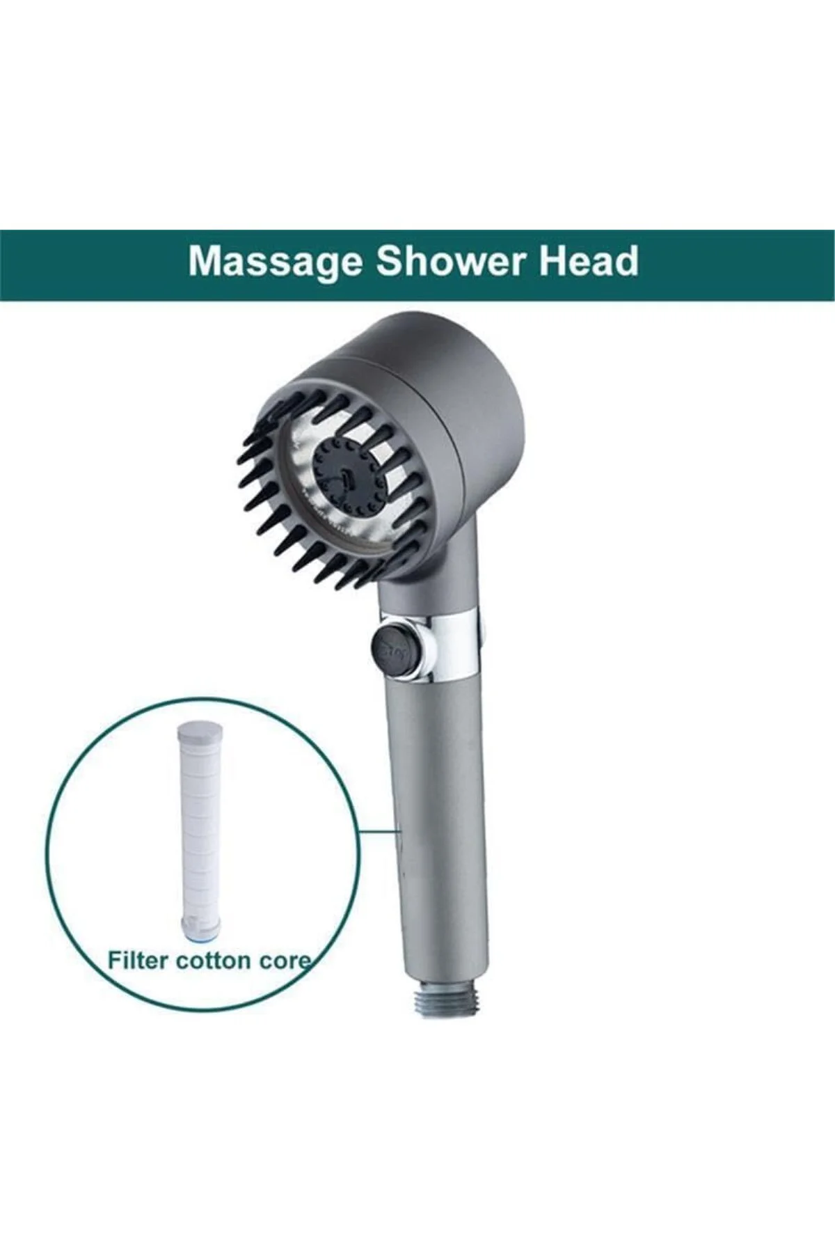 Masajlı Filtreli 3 Fonksiyonlu El Duş, Handshower, Massage Handsh