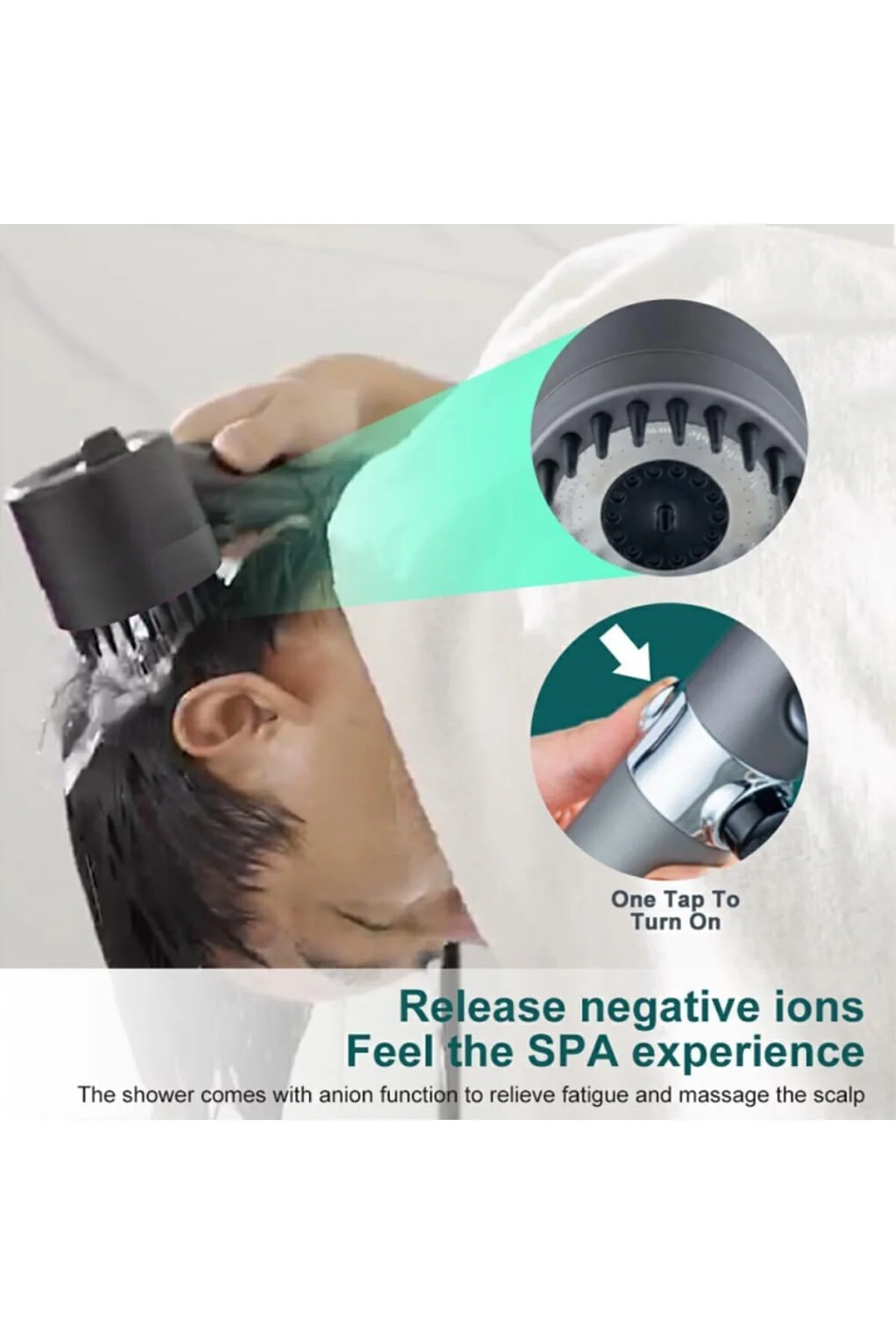 Masajlı Filtreli 3 Fonksiyonlu El Duş, Handshower, Massage Handsh