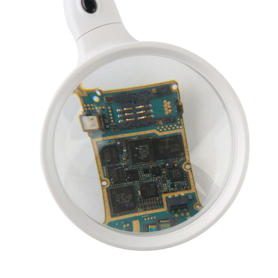 Masaüstü 10X Led Işıklı Büyüteç Okuma El Sanatları Onarım Büyüteç