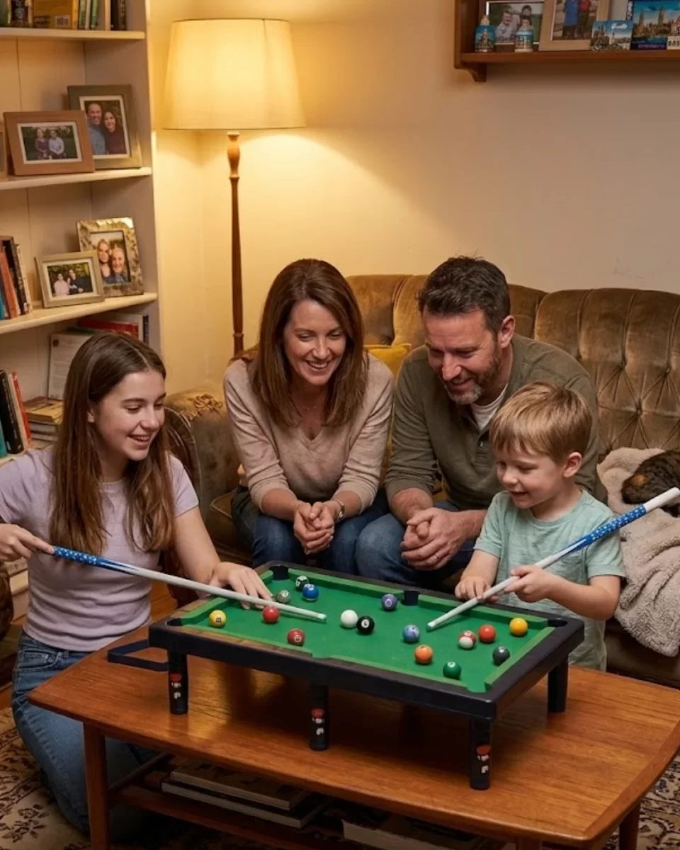 Masaüstü Bilardo Seti - Çocuklar İçin Snooker ve Pool Eğitici Oyun