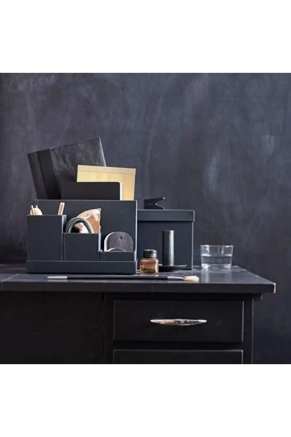 Masaüstü Düzenleyicisi Siyah Renk 18x17 Cm Ofis-Masa Üzeri Düzenl