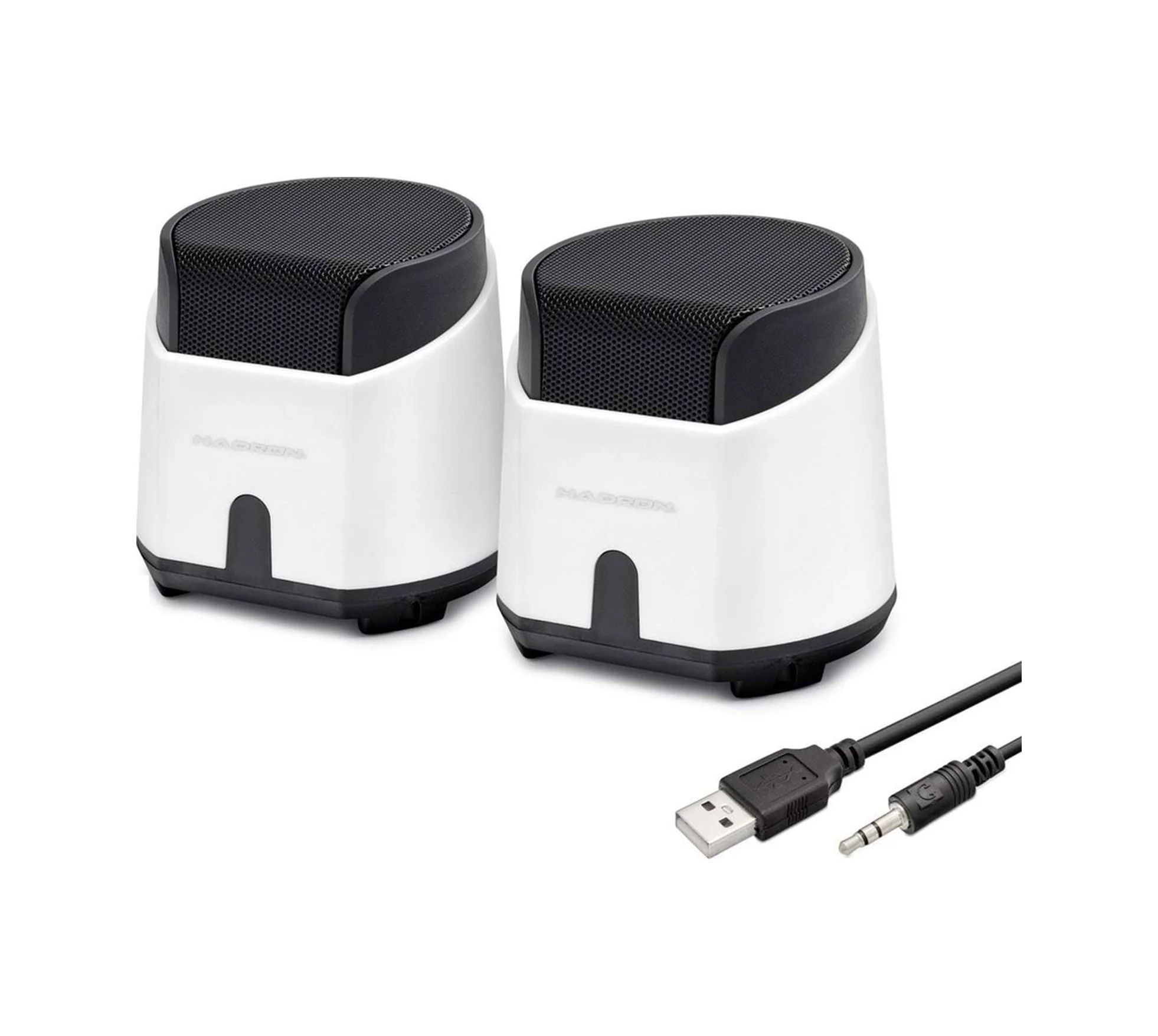 Masaüstü Hoparlör 1+1 Usb + 3.5mm - Beyaz Hd6024w
