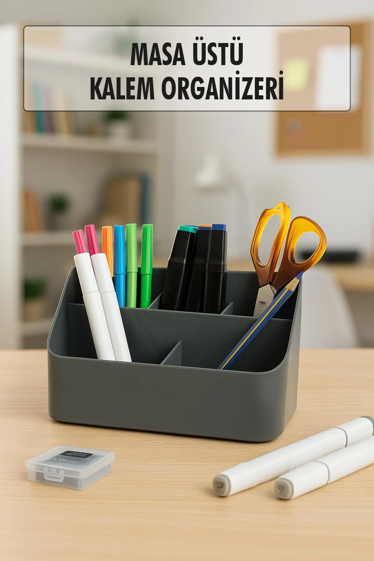 Masaüstü Kalem & Düzenleyici Kalemlik Füme Masaüstü Kalem & Düzenleyici Kalemlik Füme