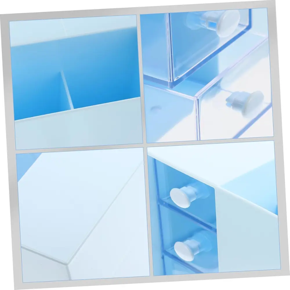 Masaüstü Kalemlik Organizer 7 Bölmeli Kawaii Kapaklı Mini Çekmece