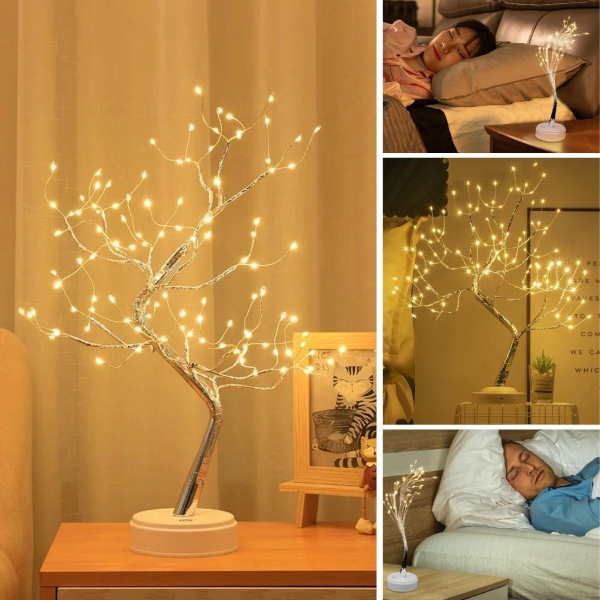 Masaüstü LED Ağaç Tasarımlı Dekoratif Aydınlatma Lambası
