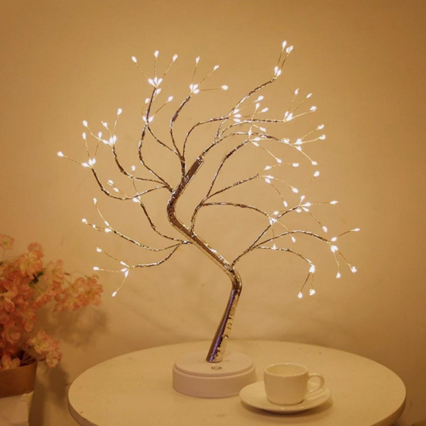 Masaüstü LED Ağaç Tasarımlı Dekoratif Aydınlatma Lambası