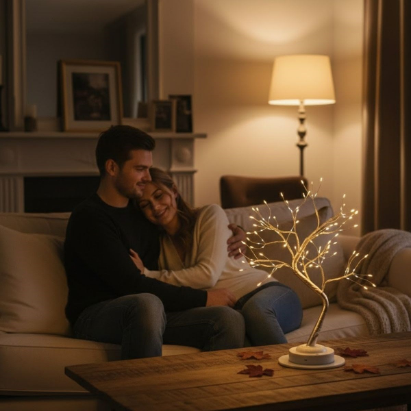 Masaüstü LED Ağaç Tasarımlı Dekoratif Aydınlatma Lambası