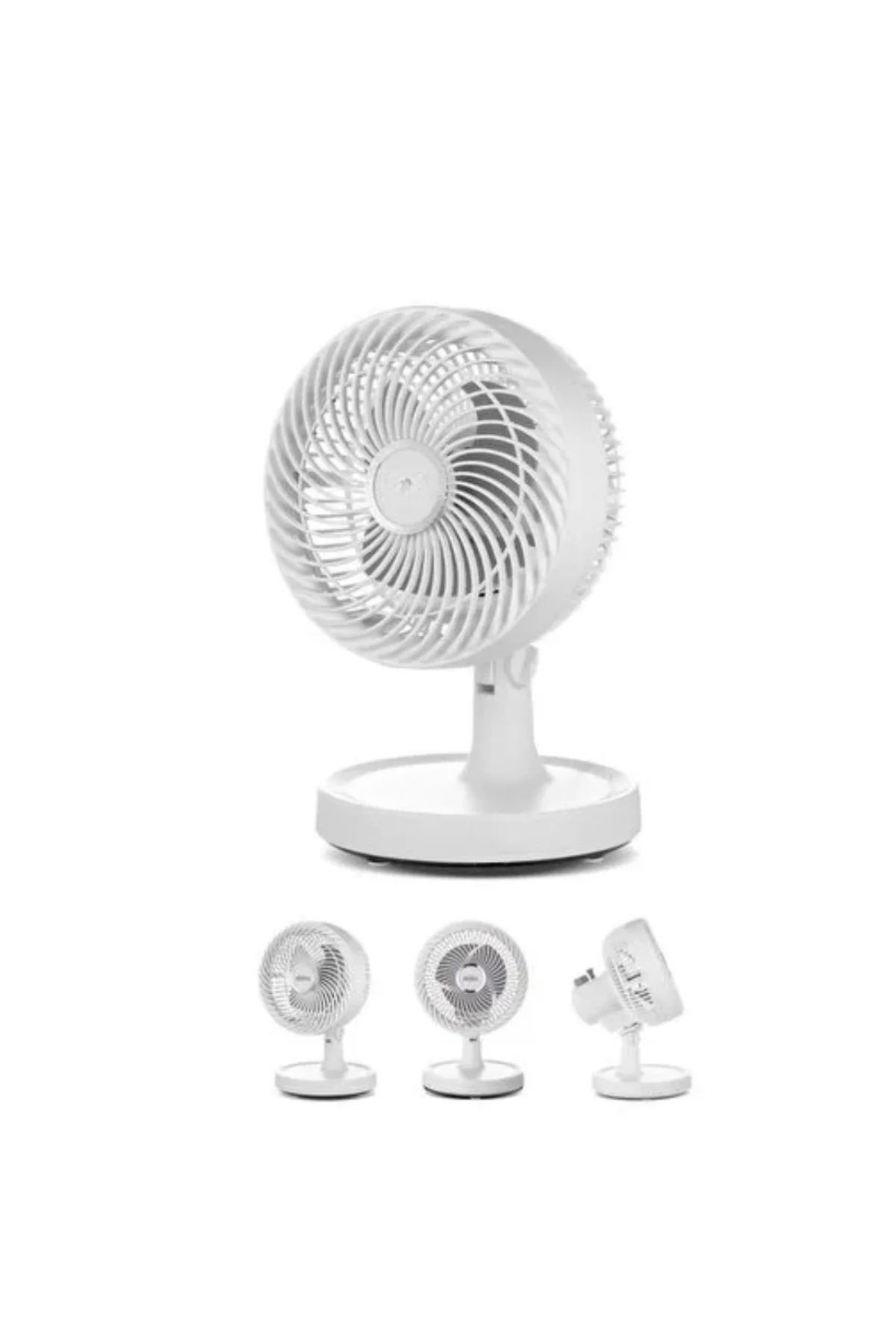 Masaüstü Mini Fan Sessiz Çalışan 2 Hızlı Otomatik Salınımlı Fan