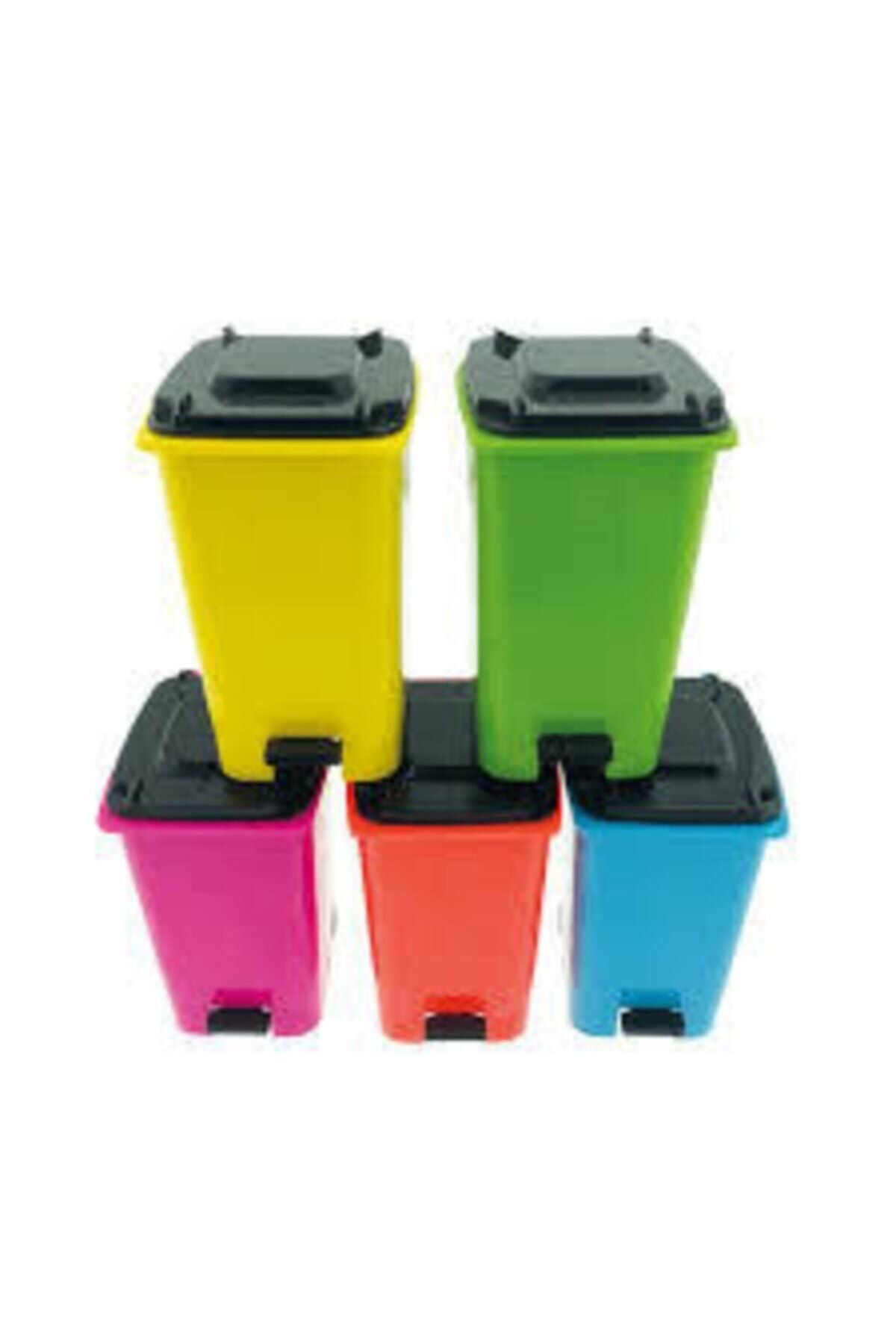 Ark Masaüstü Model Kalemlik, Mini Çöp Kutusu , Mini Konteyner -Pembe-