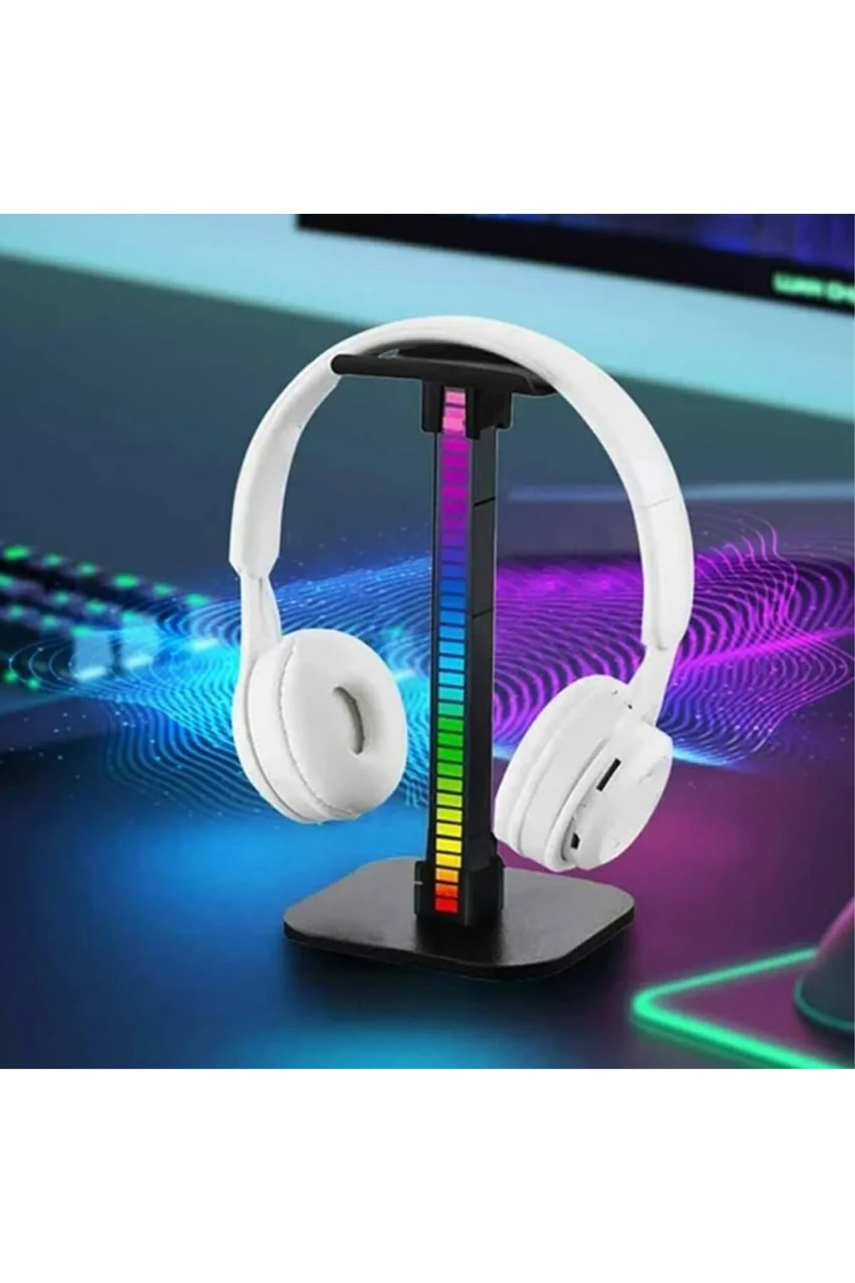 Masaüstü Oyuncu Kulaklık RGB Standı ZR715 Masaüstü Oyuncu Kulaklık RGB Standı ZR715