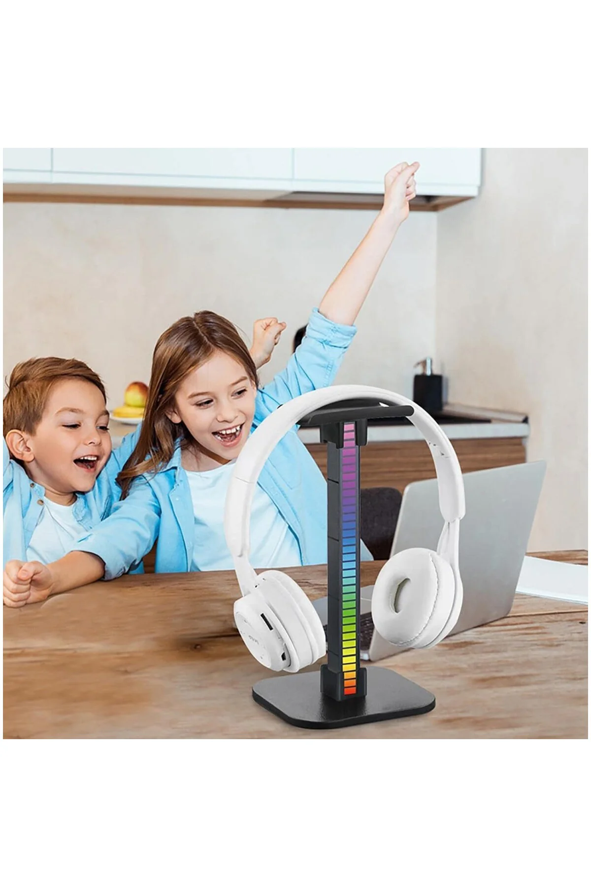 Masaüstü Oyuncu Kulaklık RGB Standı ZR715 Masaüstü Oyuncu Kulaklık RGB Standı ZR715