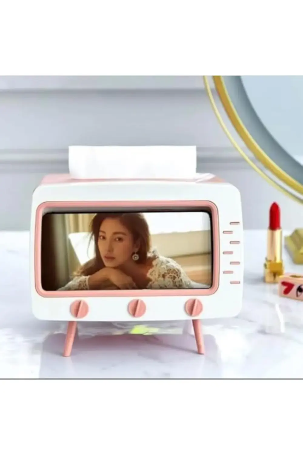 Masaüstü Retro Telefon Tutucu, Masaüstü Peçetelik Cep Telefonu St