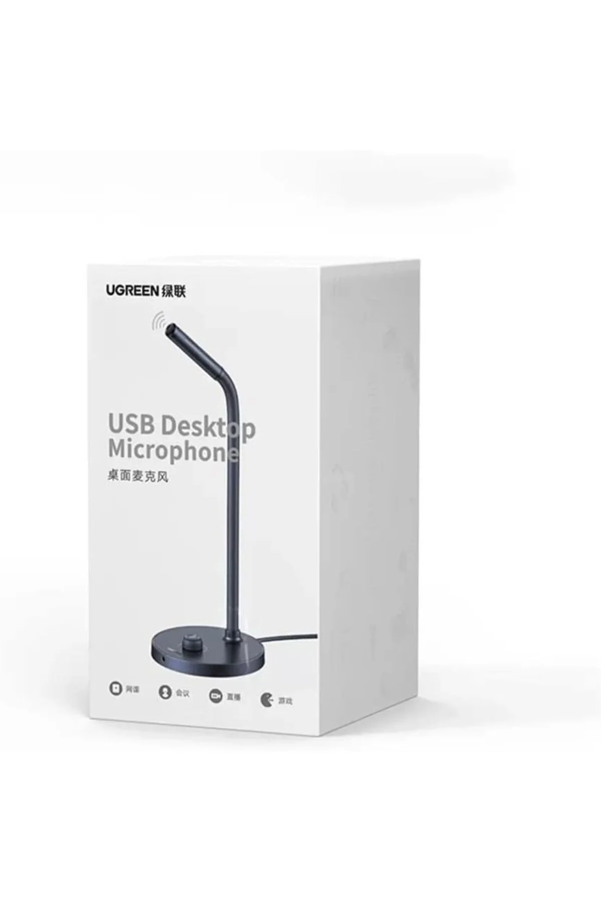 Masaüstü Standlı USB Girişli PC Bilgisayar Mikrofonu Siyah Masaüstü Standlı USB Girişli PC Bilgisayar Mikrofonu Siyah