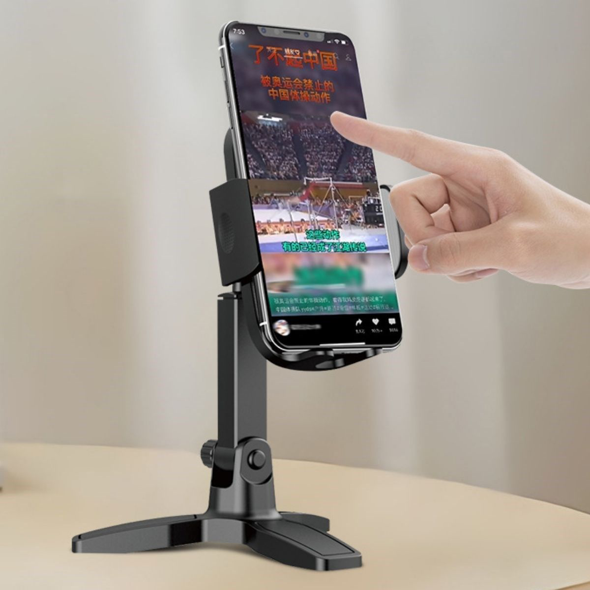 Masaüstü Telefon Standı 360 Derece Dönebilen Başlıklı Ayaklı Tele Masaüstü Telefon Standı 360 Derece Dönebilen Başlıklı Ayaklı Tele