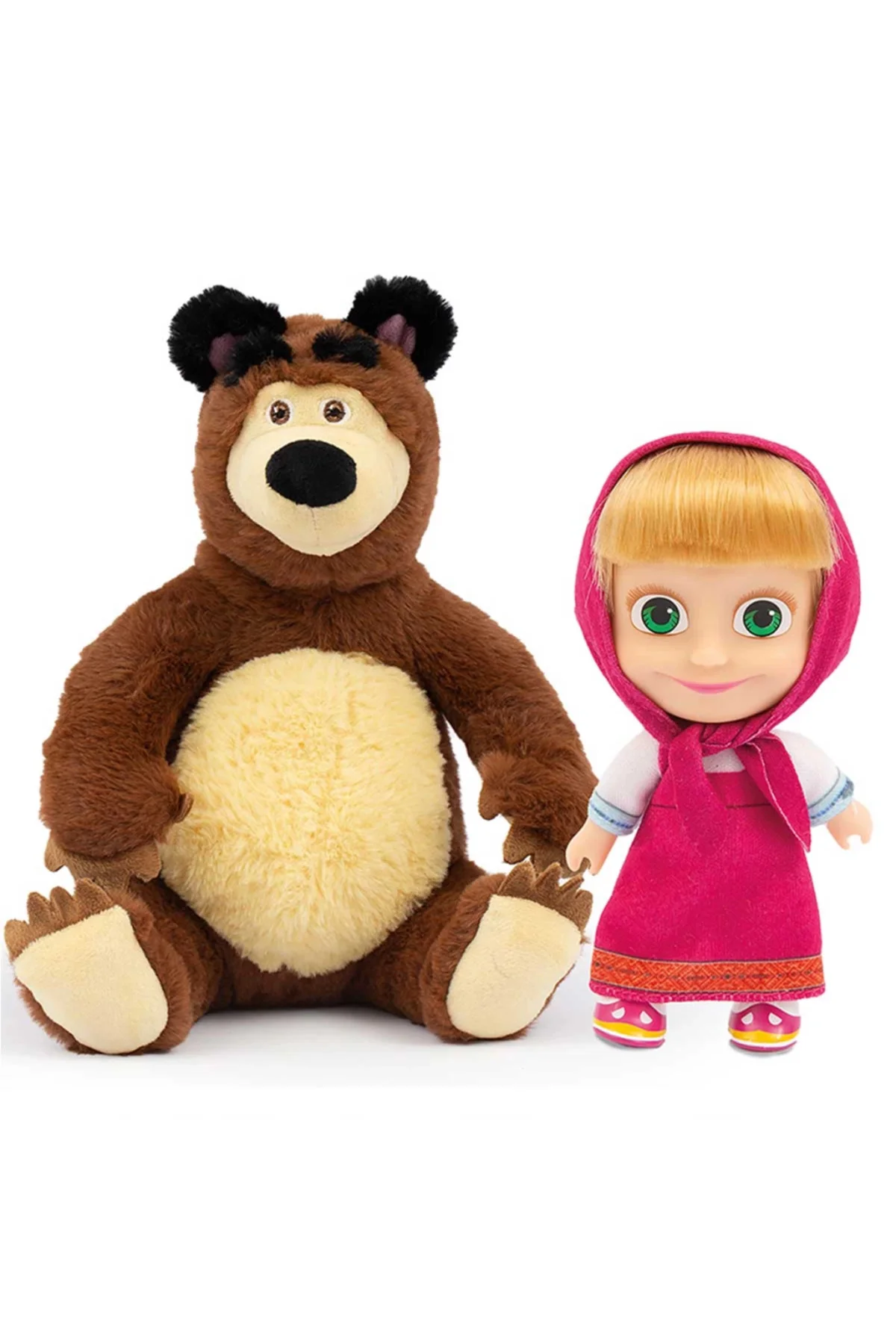 Masha ile Koca Ayı 20 Cm Peluş 12 Cm Bebek MHA21000