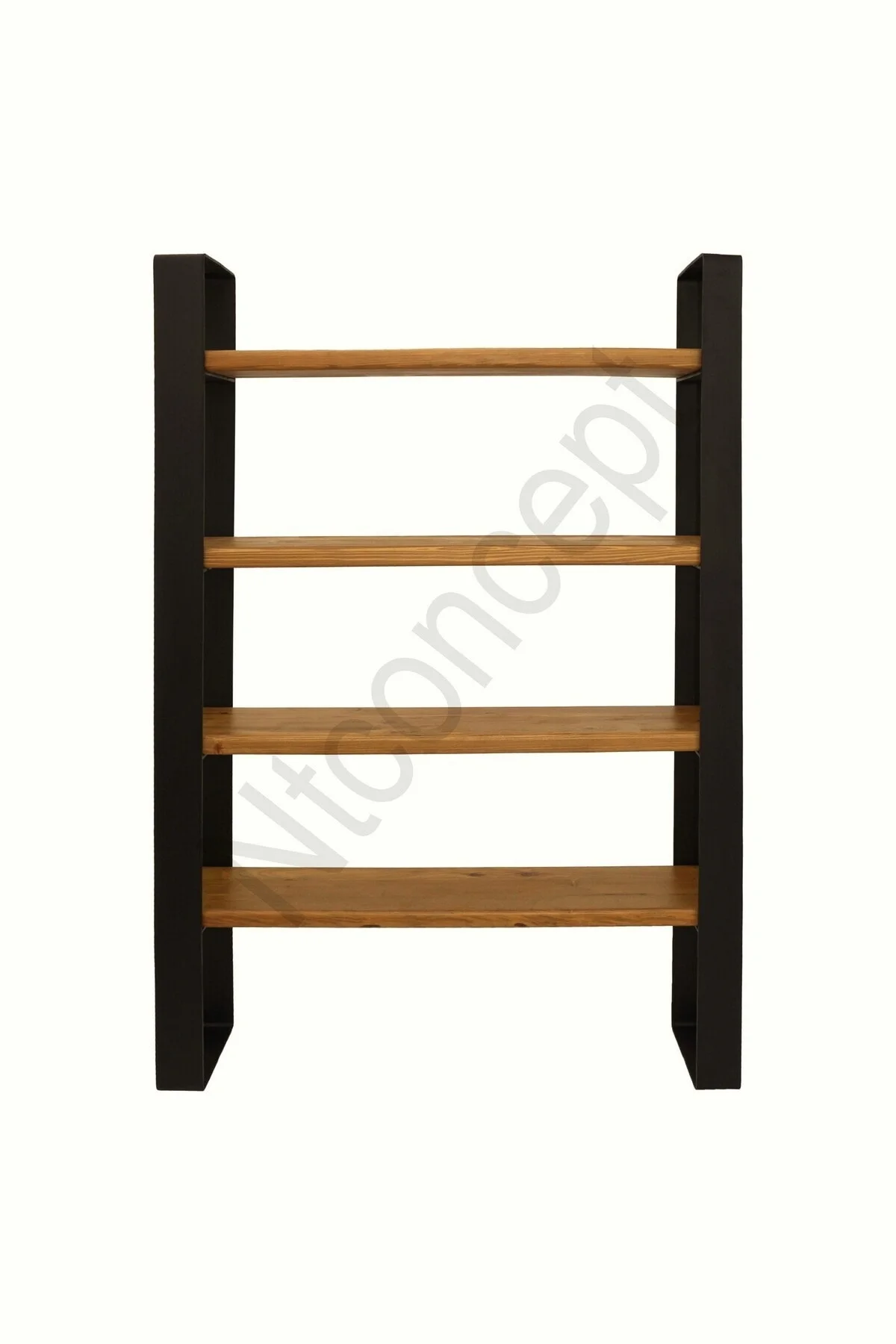 Masif Ağaç Kitaplık-Vitrin(En 180cm-Yükseklik 180cm-Derinlik 31cm