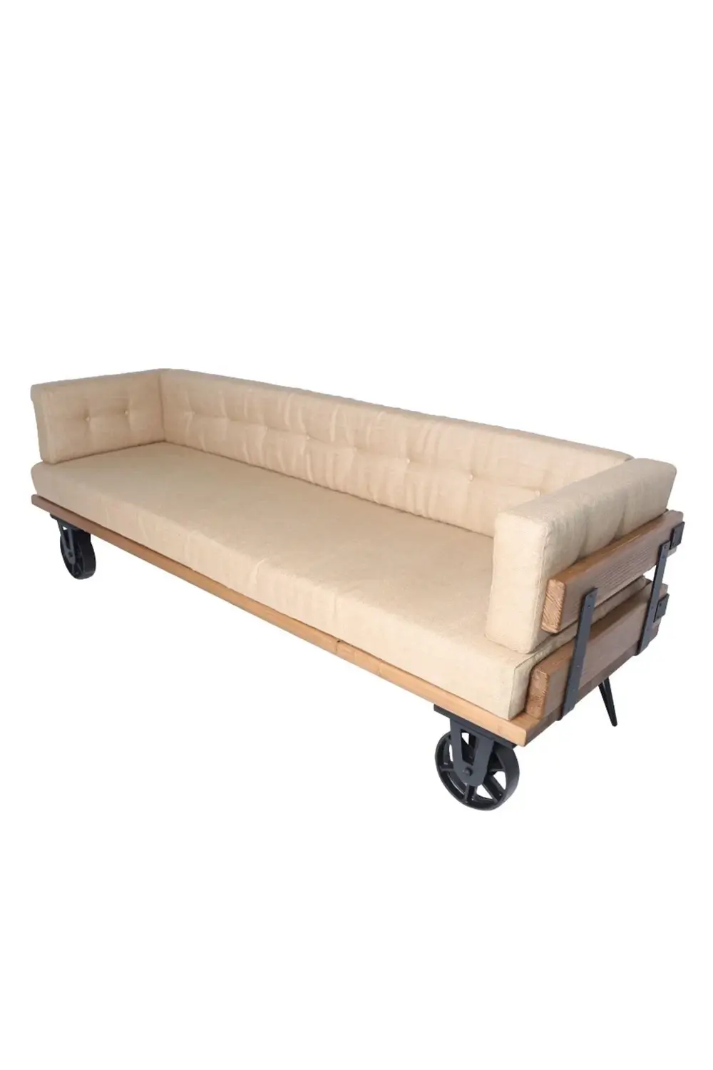 Nt Concept Masif Ağaç Üçlü Koltuk