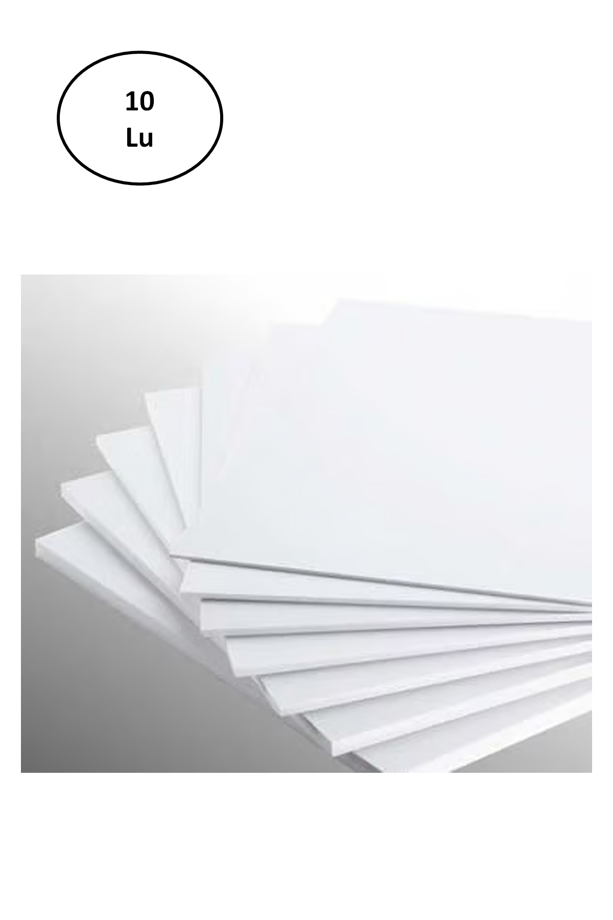 Just Cheap Store Masis 50X70 Cm.Maket Kartonu Beyaz 3Mm 10'Lu Paket