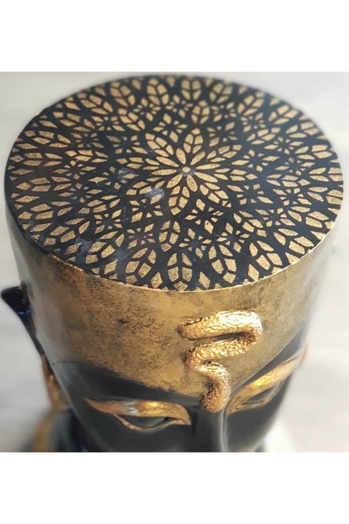 Vitale Mask Tabure-Sehpa Siyah Eskitme