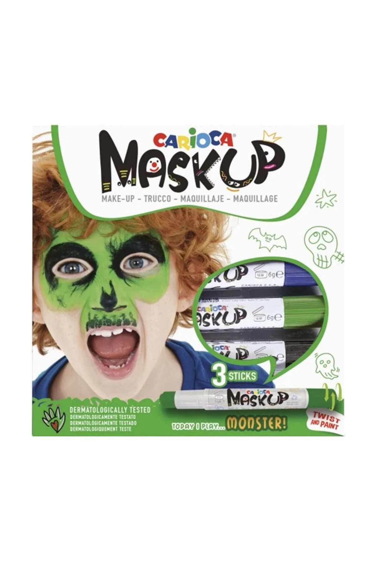 Maskup Yüz Boyası Monster 3lü