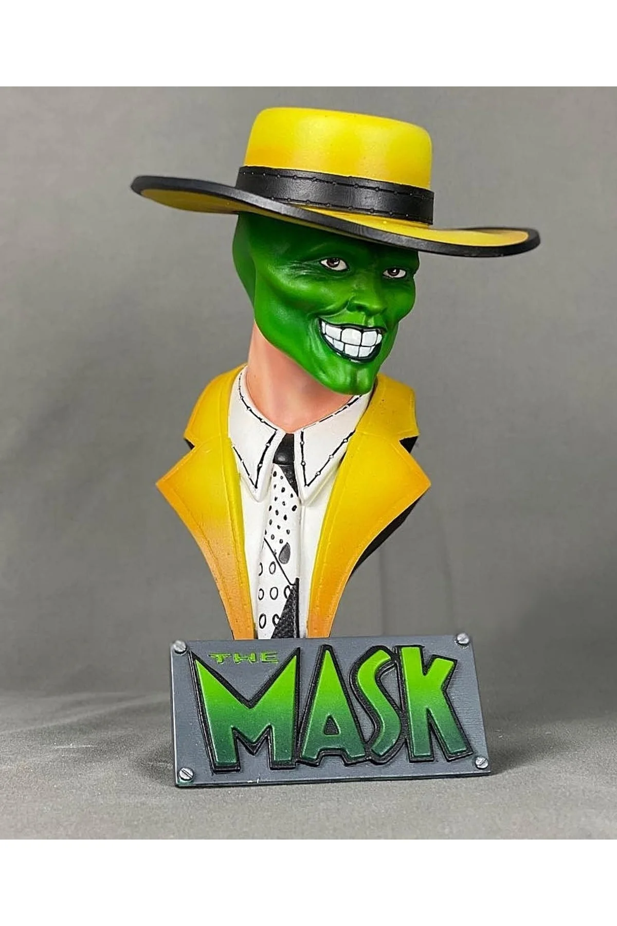 Maske Jim Carrey The Mask Boyalı Büst 15 Cm