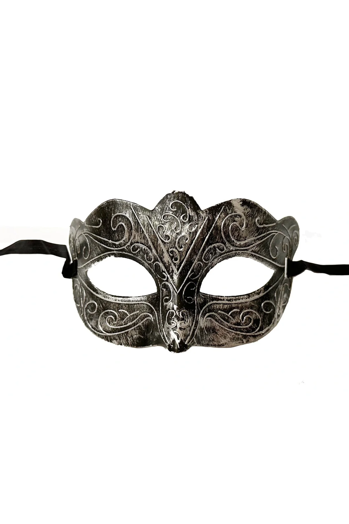 Maskeli Balo Antik Gri Gümüş Eskitilmiş Maske Balo Venedik Maskeli Balo Antik Gri Gümüş Eskitilmiş Maske Balo Venedik - Görsel 5