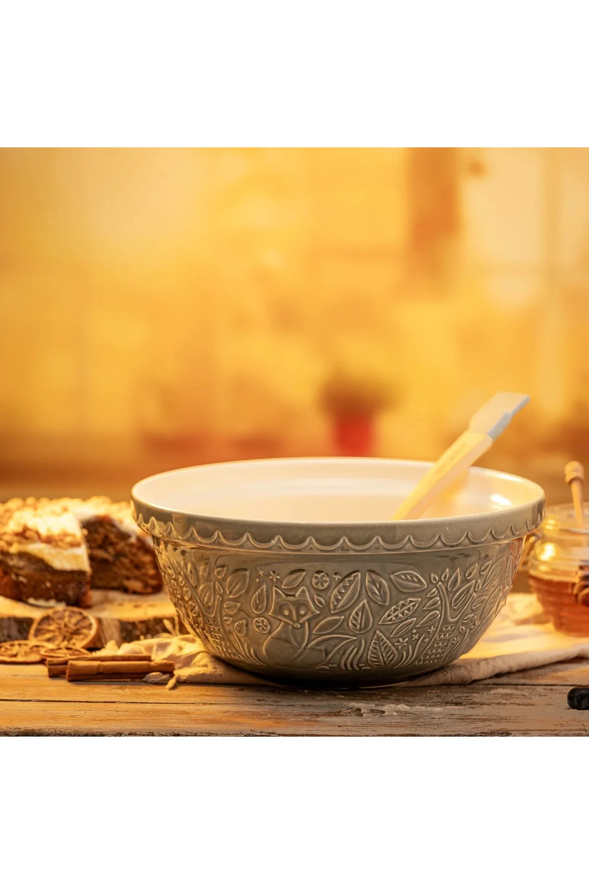 Mason Cash In The Forest Gri 29cm Fox Mixing Bowl (Karıştırma Kas