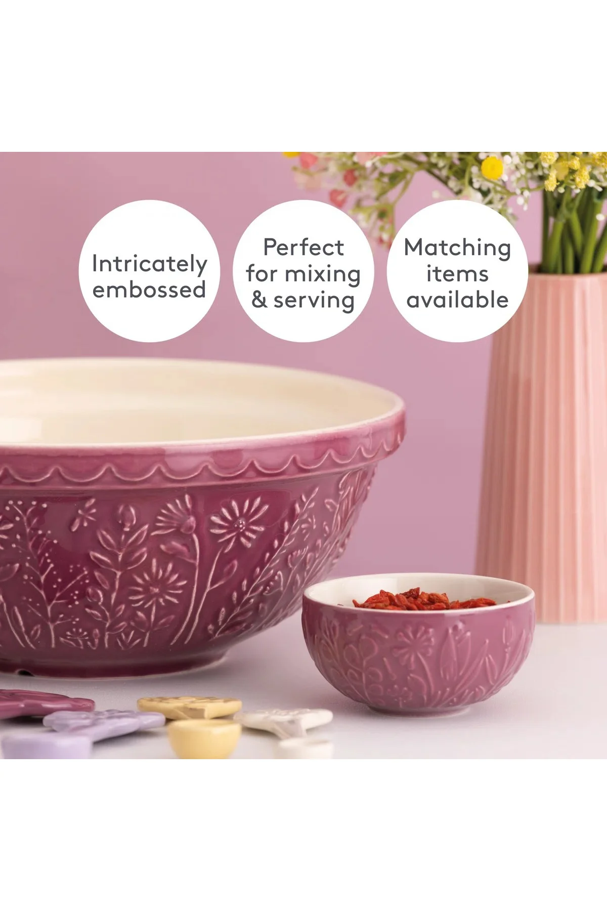 Mason Cash In The Meadow S18 Daisy Mixing Bowl 26 Cm Gül Kurusu Karıştırma Kabı