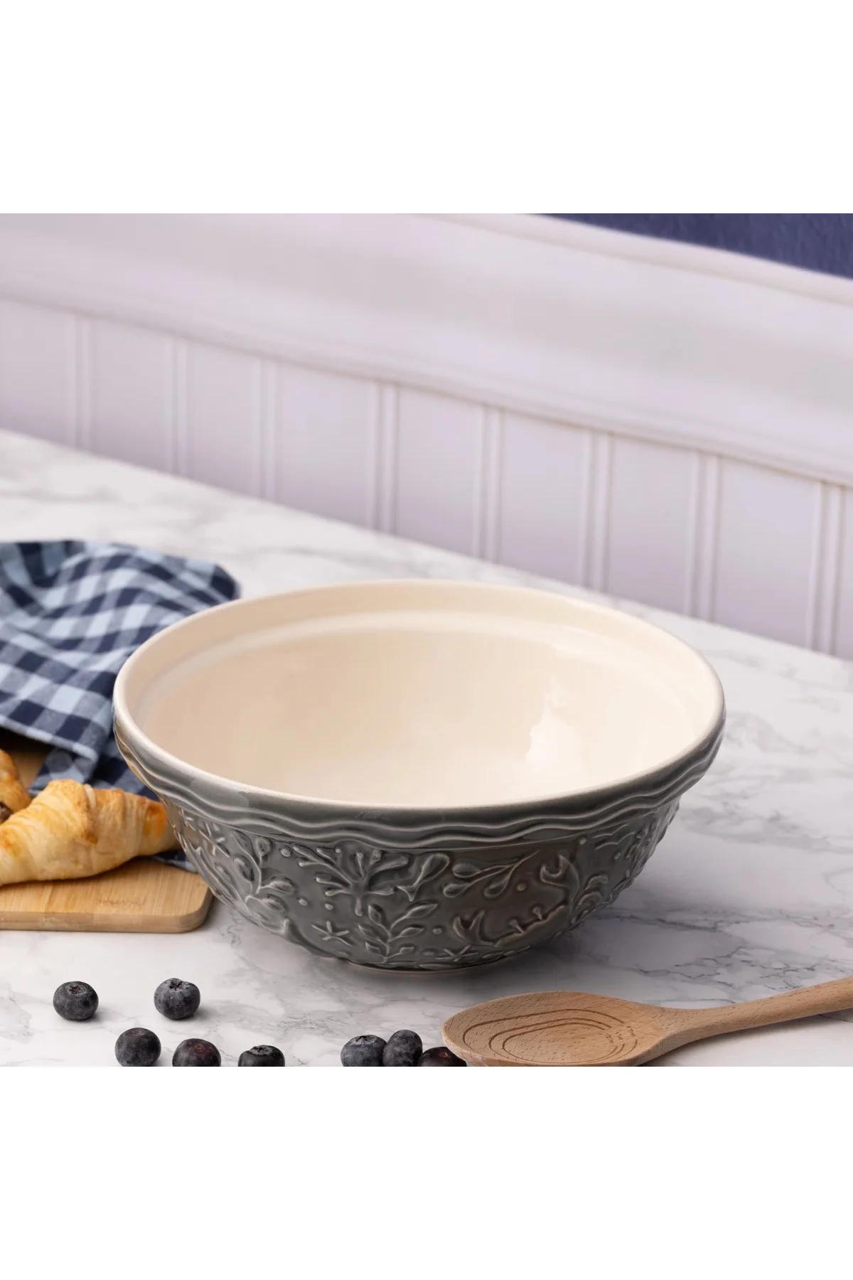 Mason Cash Nautical Mixing Bowl 26cm Gri Karıştırma Kasesi
