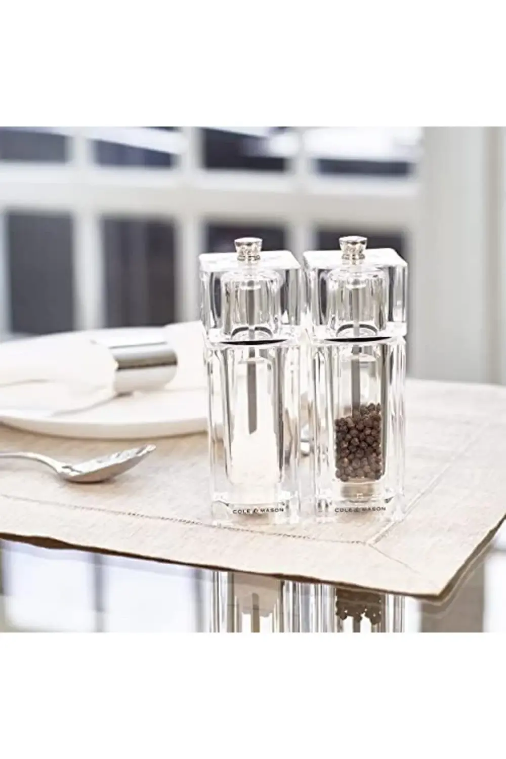 & Mason H33502P Cube 145mm Tuz Değirmeni, Tuzluk 1178227