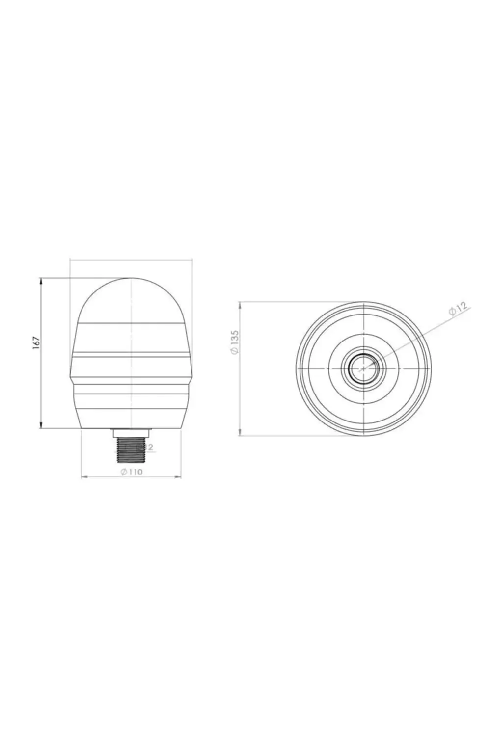 Massey Ferguson Galaxi Döner Lamba Alttan Civatalı 12 Volt