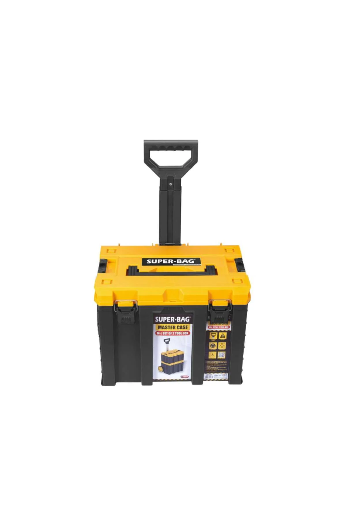 Master Case Plastik Takım Çantası Büyük Boy Kilitli Alet Çantası Düzenleyici Organizer