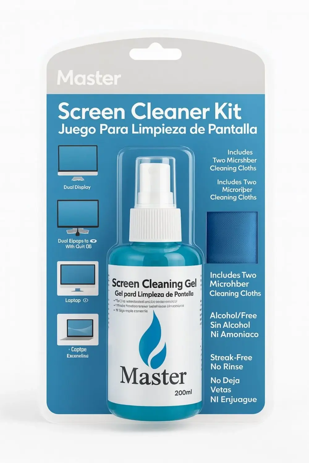 Master Çok Amaçlı Ekran Temizleme Kiti 200 Ml